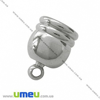 [Архів] Ковпачок металевий, 13х9 мм, Темне срібло (OBN-029885)