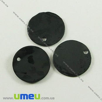 [Архів] Підвіска перламутрова, Чорна, 15 мм (POD-001430)