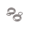 Бейл из нержавеющей стали, 10х8х2,5 мм, Темное серебро (STL-055870)