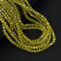Бусины рондели, 4х3 мм, Желтые АВ (BUS-049096)