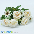 Букет роз с ромашками, 30 см, Кремовый, 1 шт (DIF-044800)