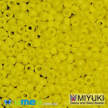 Бісер японський Miyuki круглий RR 11/0 №404, Жовтий (BIS-045611)
