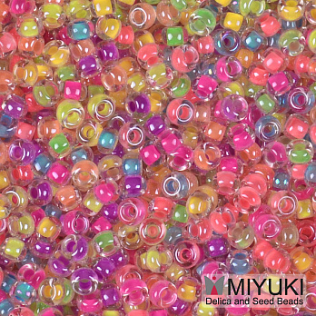 Бісер японський Miyuki круглий RR 11/0 №MIX123, Мікс рожевий (BIS-051192)