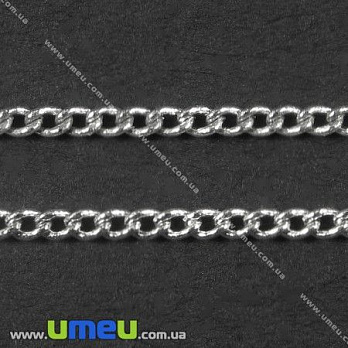 Ланцюг, Темне срібло, 2х1 мм (ZEP-008079)