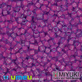 Бисер японский Miyuki Delica 11/0 DB2049, Малиновый неоновый (BIS-045422)