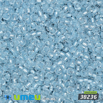 Бісер чеський №362 / 38236, Блакитний світлий, Блискучий, 10/0 (BIS-036553)
