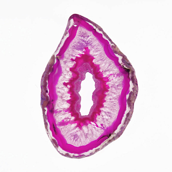 Зріз Агату, Малиновий, 73х48 мм (POD-032537)