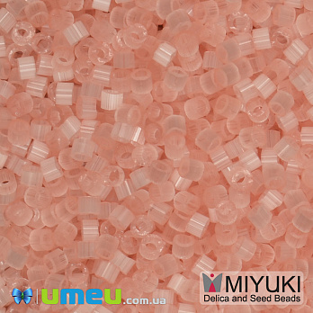 Бісер японський Miyuki Delica 11/0 DB825, Сатин персиковий (BIS-045509)