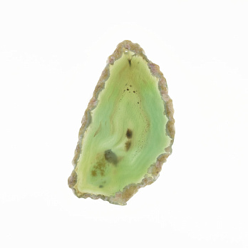 Зріз Агата, Зелений, 77х44 мм (POD-009308)