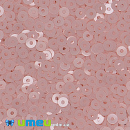 Паєтки Італія круглі плоскі, 3 мм, Рожеві №3344 Rosa Baby Opaline, 3 г (PAI-039143)