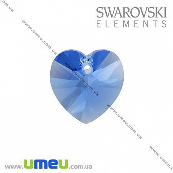 Подвеска Swarovski 6202 Sapphire, 10 мм, Сердце, 1 шт (POD-002496)