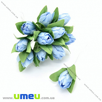 Тюльпан тканевый, 10 мм, Голубой, 1 шт (DIF-033295)