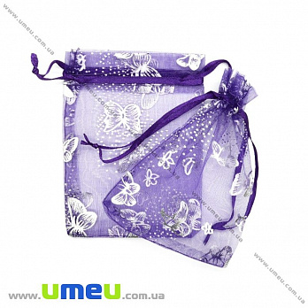 Подарочная упаковка из органзы, 10х12 см, Фиолетовая, 1 шт (UPK-026271)