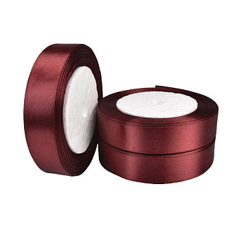 Атласна стрічка, 20 мм, Бордова (LEN-060329)