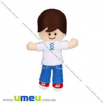 Набор из фетра для создания игрушки, Кукла ФН-30, 16х5 см, 1 набор (FLT-034839)