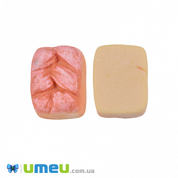 Кабошон із полімерної глини, Хліб, 18х14 мм, Бежевий (DIF-050826)