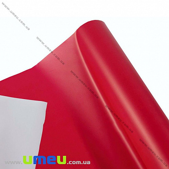 Упаковочная пленка матовая двухсторонняя, Красно-белая, 68х100 см, 1 лист (UPK-030260)