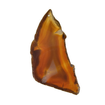 Зріз Агату, Коричневий, 89х42 мм (POD-020187)