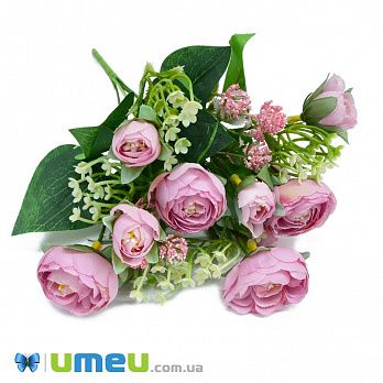 Букет півонії, 30 см, Рожевий (DIF-045824)