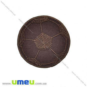 Термоаппликация Мяч, 6 см, Коричневая, 1 шт (APL-027728)