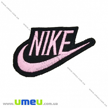 Термоаппликация Nike, 7х4 см, Розовая, 1 шт (APL-024722)