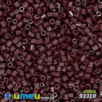 Бісер чеський Рубка 10/0, №93310, Бордовий темний натуральний (BIS-044008)