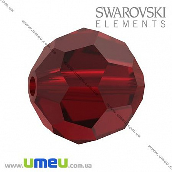 Бусина Swarovski 5000 Siam, 10 мм, Граненая круглая, 1 шт (BUS-009902)