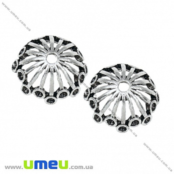 Обіймач, Античне срібло, 20х8 мм (OBN-021125)