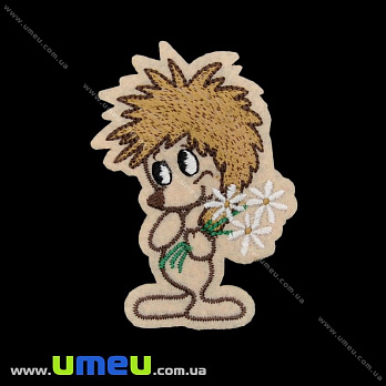 Термоаплікація дитяча Їжачок, 7х4,5 см (APL-027668)