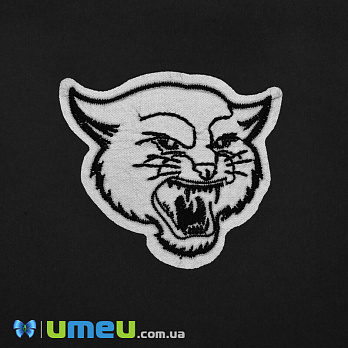 Термоаплікація Пантера, 7х6 см, Світловідбиваюча (APL-042570)