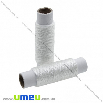 Нитка бісерна капронова, Біла, 100 м (MUL-008899)