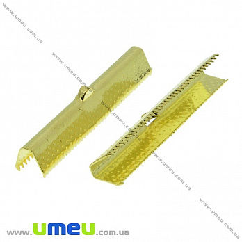 Затиск для стрічок, 45х8 мм, Золото (ZAG-031823)