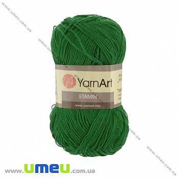 Пряжа YarnArt Etamin 30 г, 180 м, Зеленая 438, 1 моток (YAR-023050)