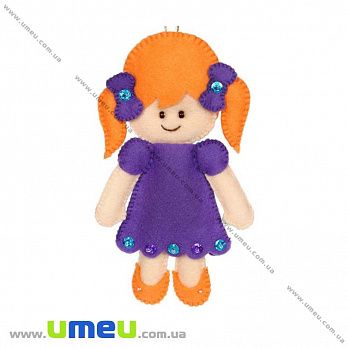 Набор из фетра для создания игрушки, Кукла ФН-31, 16х5 см, 1 набор (FLT-034840)