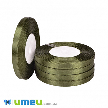 Атласна стрічка, 6 мм, Хакі (LEN-050979)