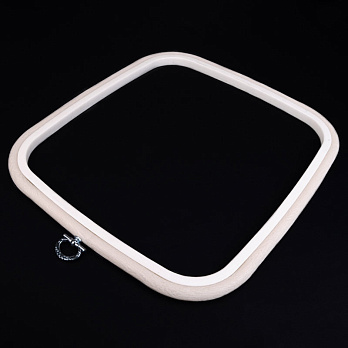 Пяльці-рамка NURGE прямокутні пластикові 23х25 см, Кремові (MUL-055588)