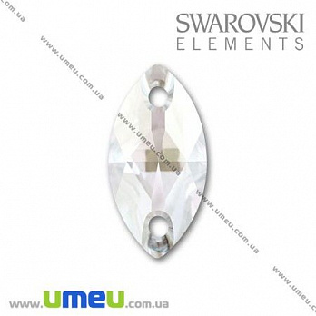 Пришивной элемент Swarovski 3223 Crystal, 12х6 мм, 1 шт (KAB-005533)