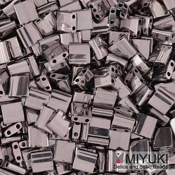 Бісер японський Miyuki TILA №190, 5х5 мм, Nickel plated (BIS-053341)