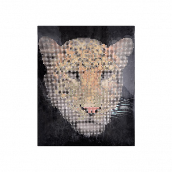 Набор алмазной живописи на картоне 25х21 см, Леопард, 1 набор (SXM-051460)