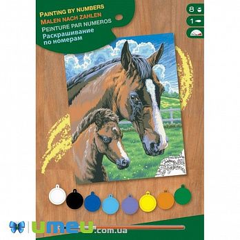 Набір для творчості Sequin Art PAINTING BY NUMBERS JUNIOR Кінь та лоша (DIF-043464)