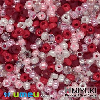 Бисер японский Miyuki круглый RR 8/0 №mix92, Розовый (BIS-045929)