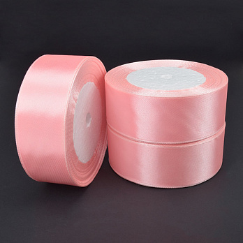 Атласна стрічка, 30 мм, Рожева (LEN-061084)