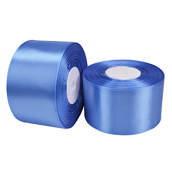 Атласна стрічка, 50 мм, Синя (LEN-052785)