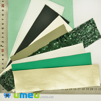Набор тканей, Серебристо-зеленый, 1 набор (LTH-042055)