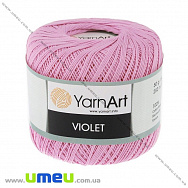 Пряжа YarnArt Violet 50 г, 282 м, Розовая светлая 0319, 1 моток (YAR-022955)