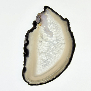 Зріз Агату, Сірий, 92х57 мм (POD-032553)