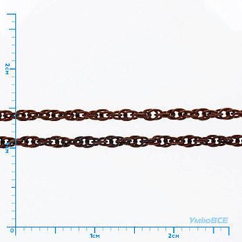 Цепь, Медь, 2х1 мм, 1 м (ZEP-040210)
