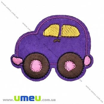 Термоаппликация детская Машинка, 6,5х5 см, Фиолетовая, 1 шт (APL-022229)