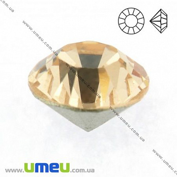 Стрази скляні конусні SS20 (4,6 мм), Золотисті світлі (STR-018849)