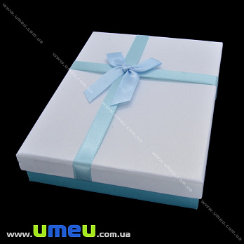 Подарочная коробочка Прямоугольная для комплекта, 16х12х3 см, Голубая, 1 шт (UPK-035949)